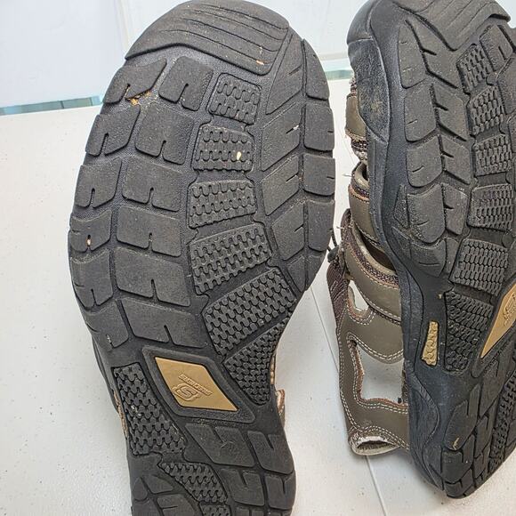 Skechers Men's Size 12 Leather Fisherman's Closed Toe Outdoor Sandals Shoes - Picture 8 of 12